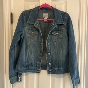 Vintage Old Navy Denim Jacket L 100% Cotton Y2K Fall 2004 Classic Fit